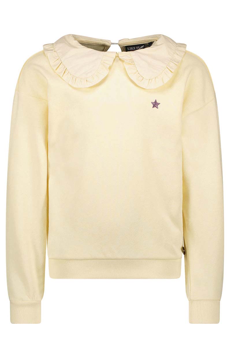 Like Flo Meisjes sweater Ecru-1 1