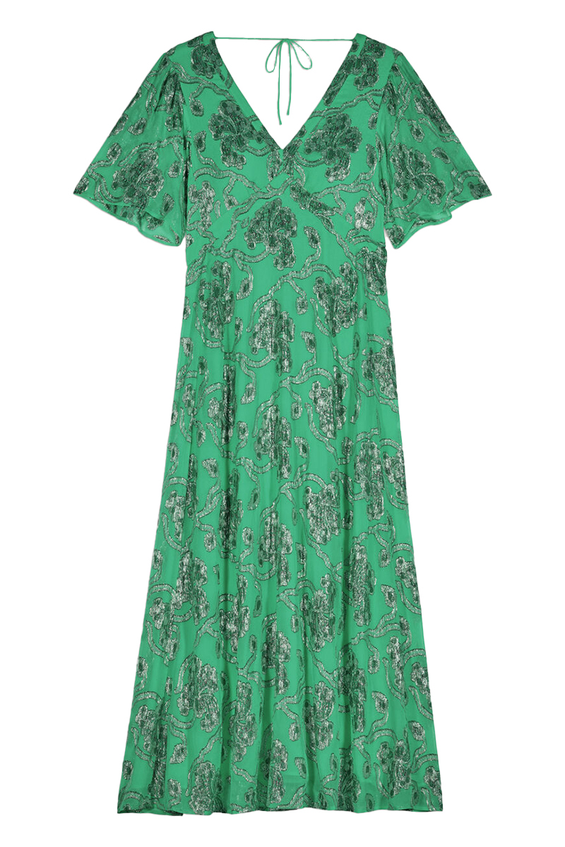 ba&sh Dames jurk Groen-1 1