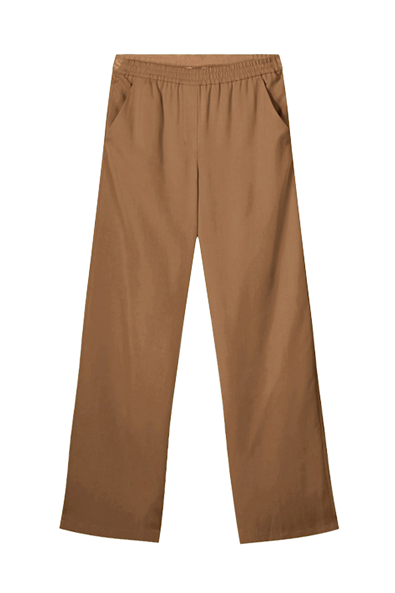 Summum Trousers tencel bruin/beige 1