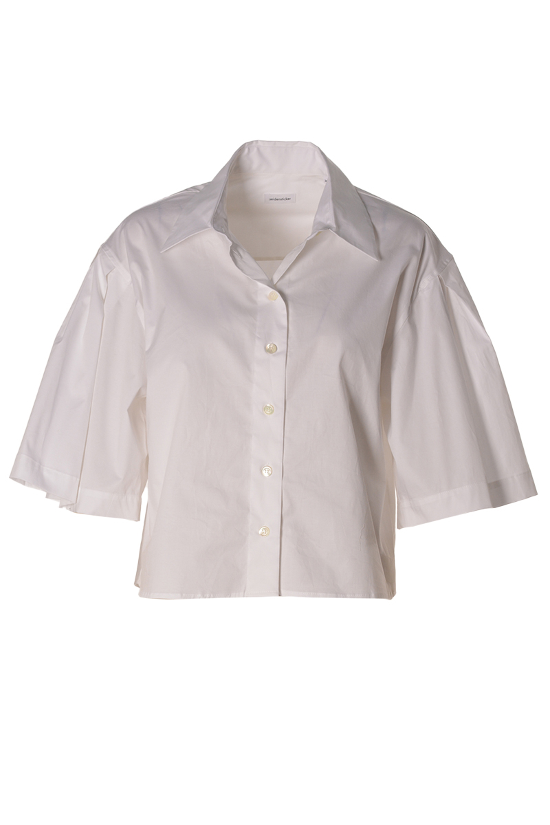 Seidensticker Dames blouse korte mouw Wit-1 1