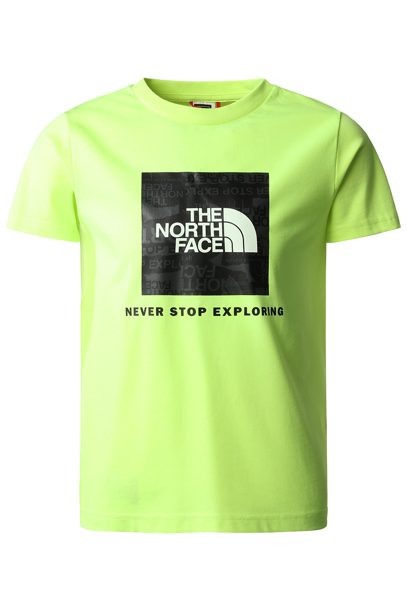 The North Face TEEN S/S SIMPLE DOME TEE Geel-1 1