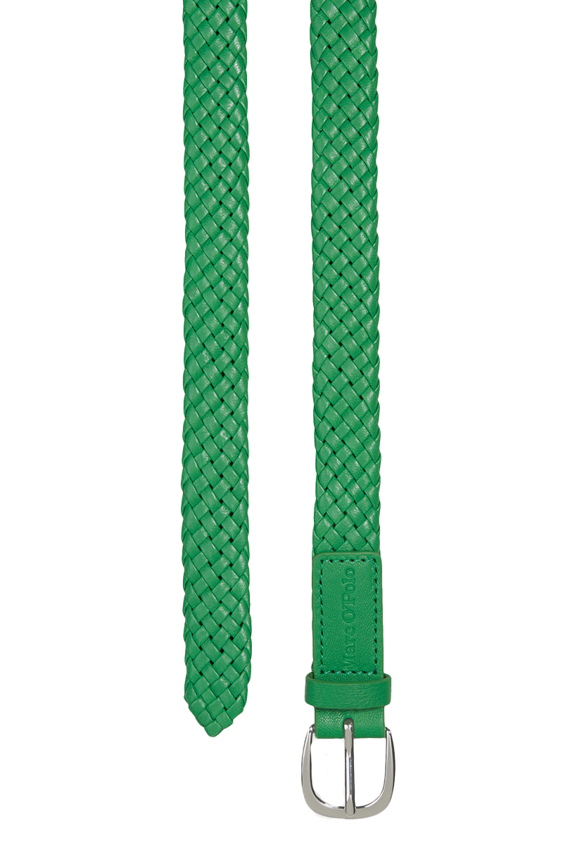 Marc O'Polo Woven belt, 2,5cm Groen-4 2