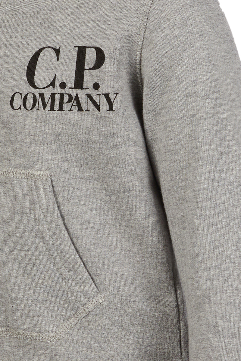 C.P. Company basic fleece goggle jacket Grijs-1 2