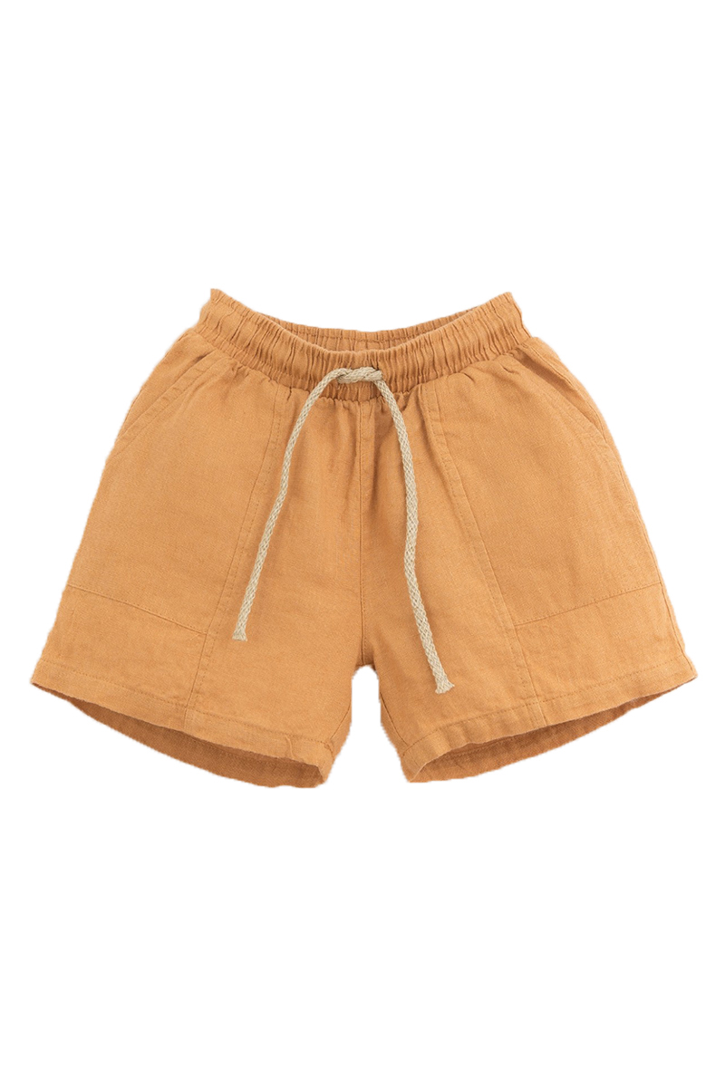 Play Up linen shorts Bruin/Beige-1 1