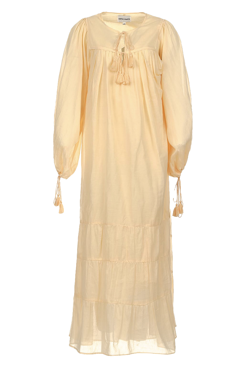 Antik Batik Dames jurk Oranje-1 1