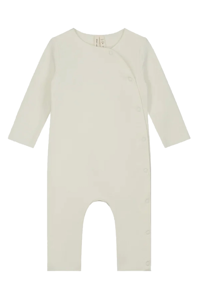 Gray Label Baby suit with snaps Ecru-1 1