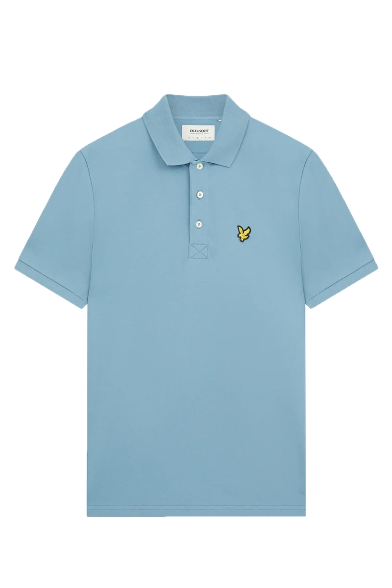 Lyle & Scott Plain Polo Shirt Blauw-1 1