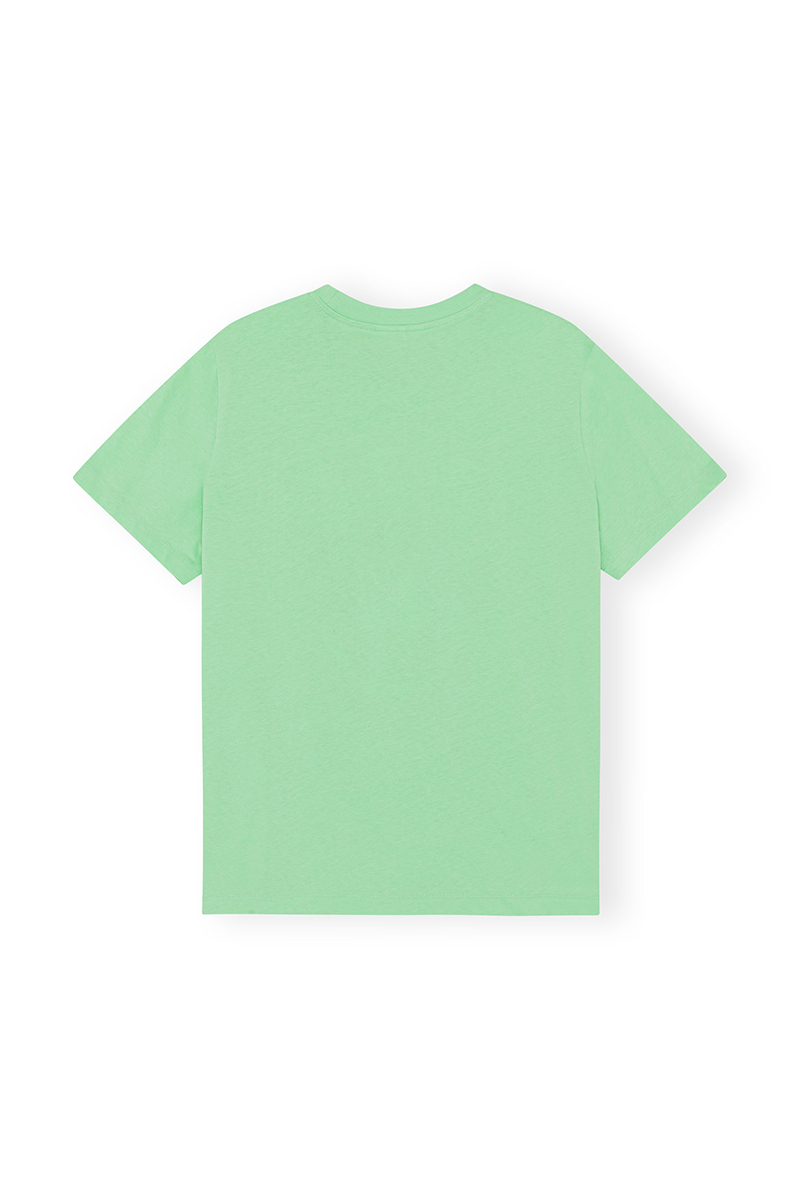 Ganni Dames t-shirt korte mouw Groen-1 2