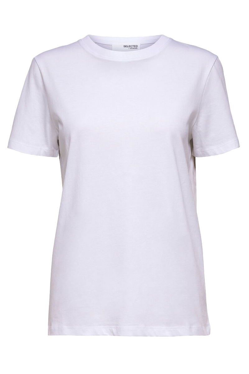 Selected SLFMYESSENTIAL SS O-NECK TEE NOOS Wit-1 1