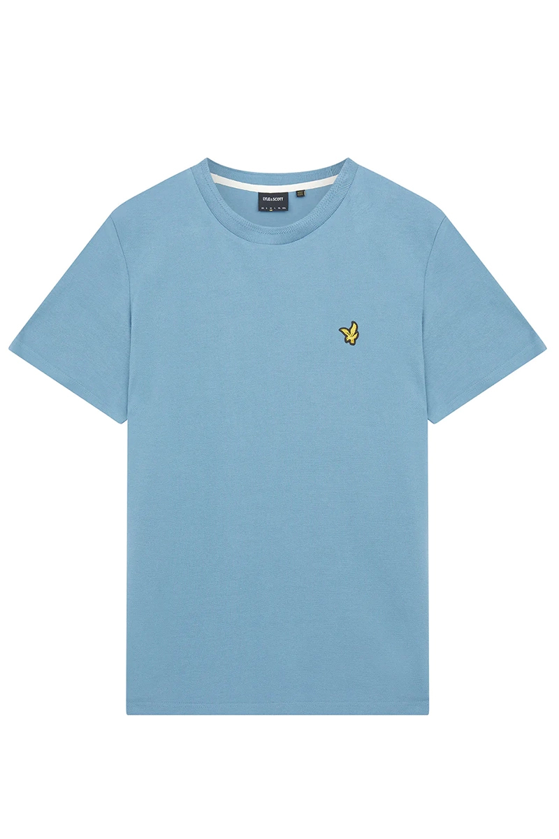 Lyle & Scott Crest Tipped T-Shirt Blauw-2 1