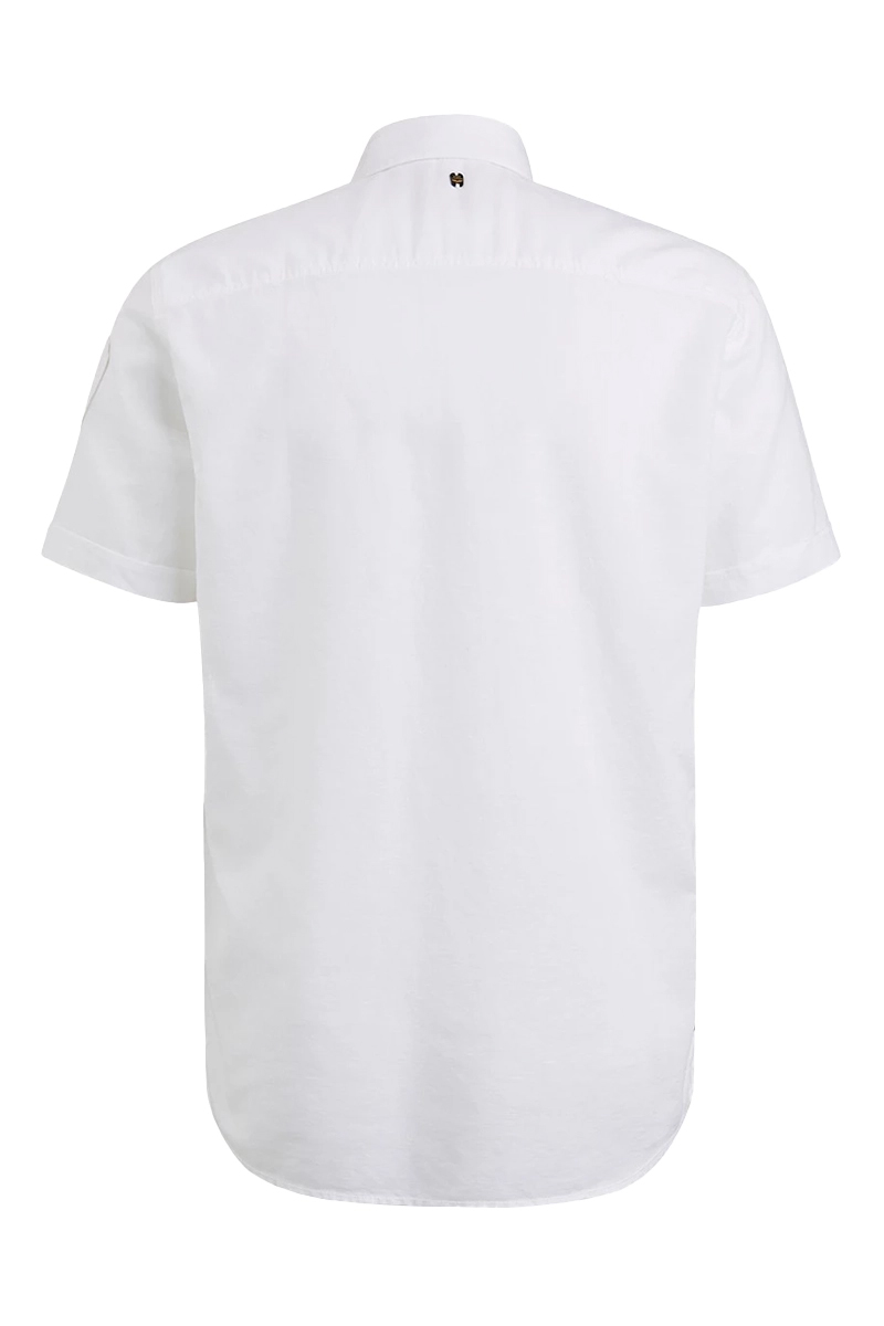 PME Legend Short Sleeve Shirt Ctn Linen Cargo Wit-1 4