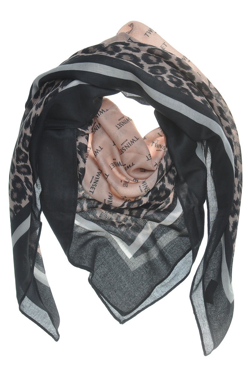 Twinset Dames sjaal Bruin/Beige-1 1