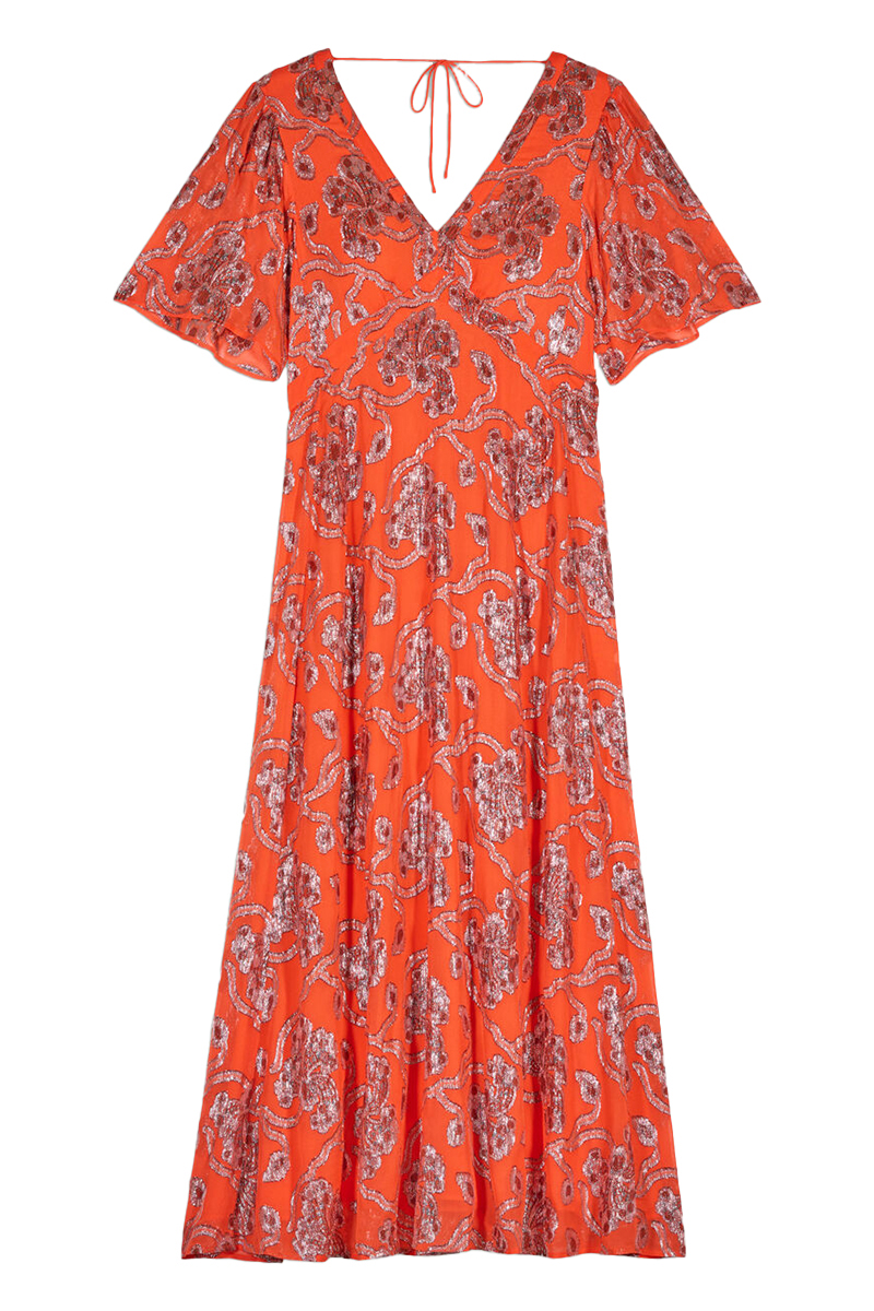 ba&sh Dames jurk Oranje-1 1