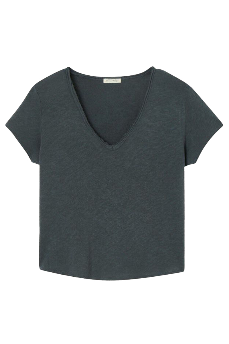 American Vintage Dames t-shirt korte mouw Zwart-1 1
