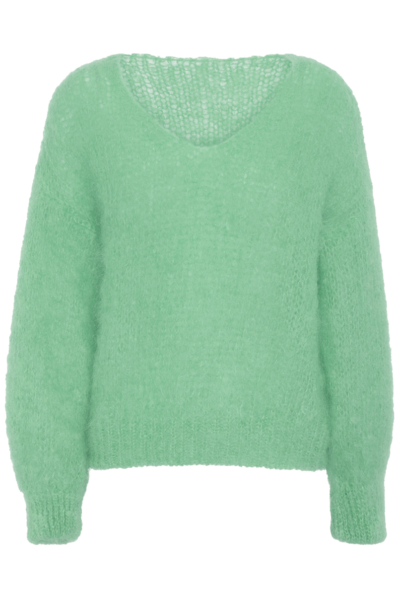 Americandreams Milana LS mohair knit Groen-1 1