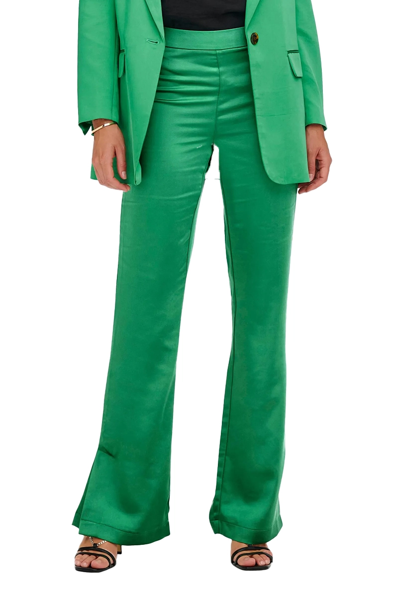 Only ONLPAIGE-MAYRA MW FLARED SLIT PANT Groen-1 1