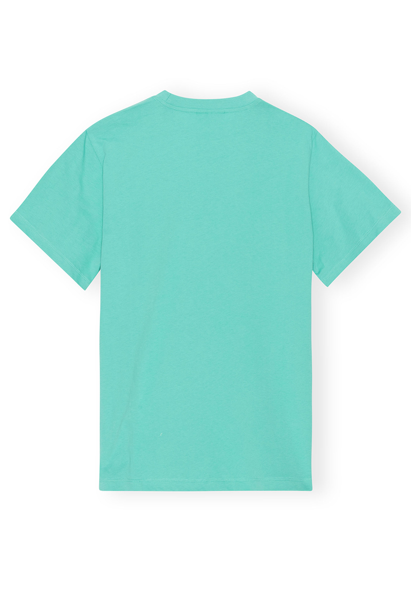 Ganni Dames t-shirt korte mouw Blauw-1 2