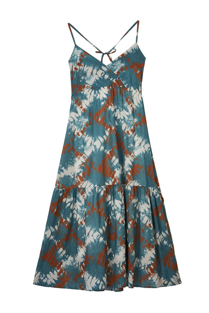 La Fée Maraboutée Dames jurk Blauw-1 1