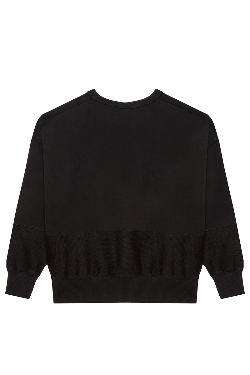 Calvin Klein towelling mono sweatshirt Zwart-1 3