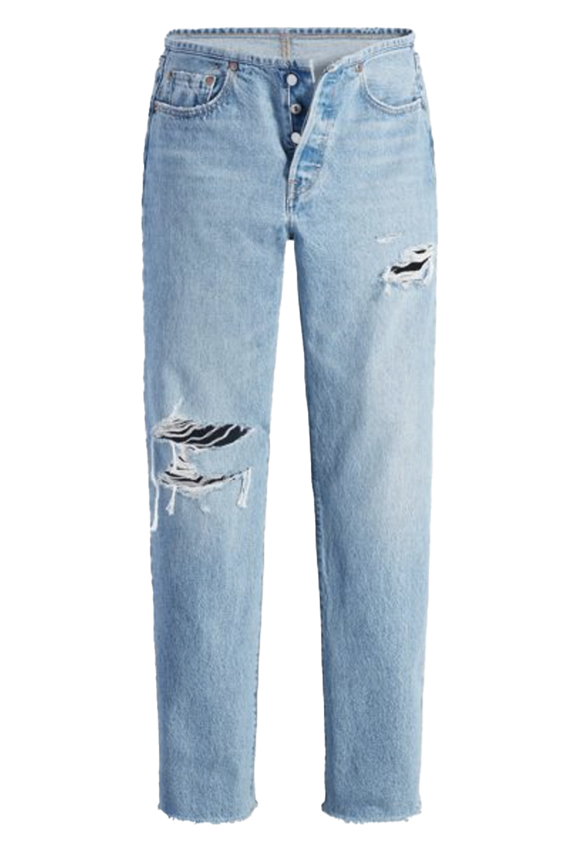 Levi's 501 jeans mini waist Blauw-1 1