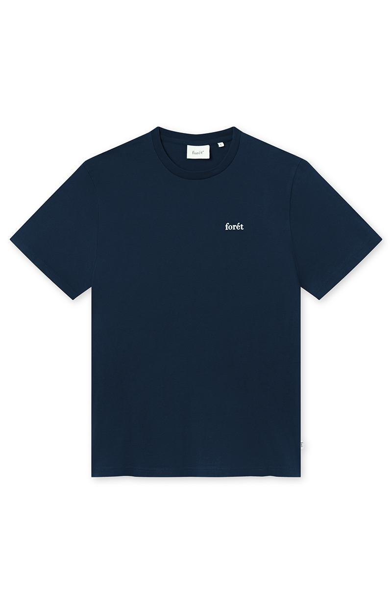 Foret Heren t-shirt kortemouw Blauw-1 1