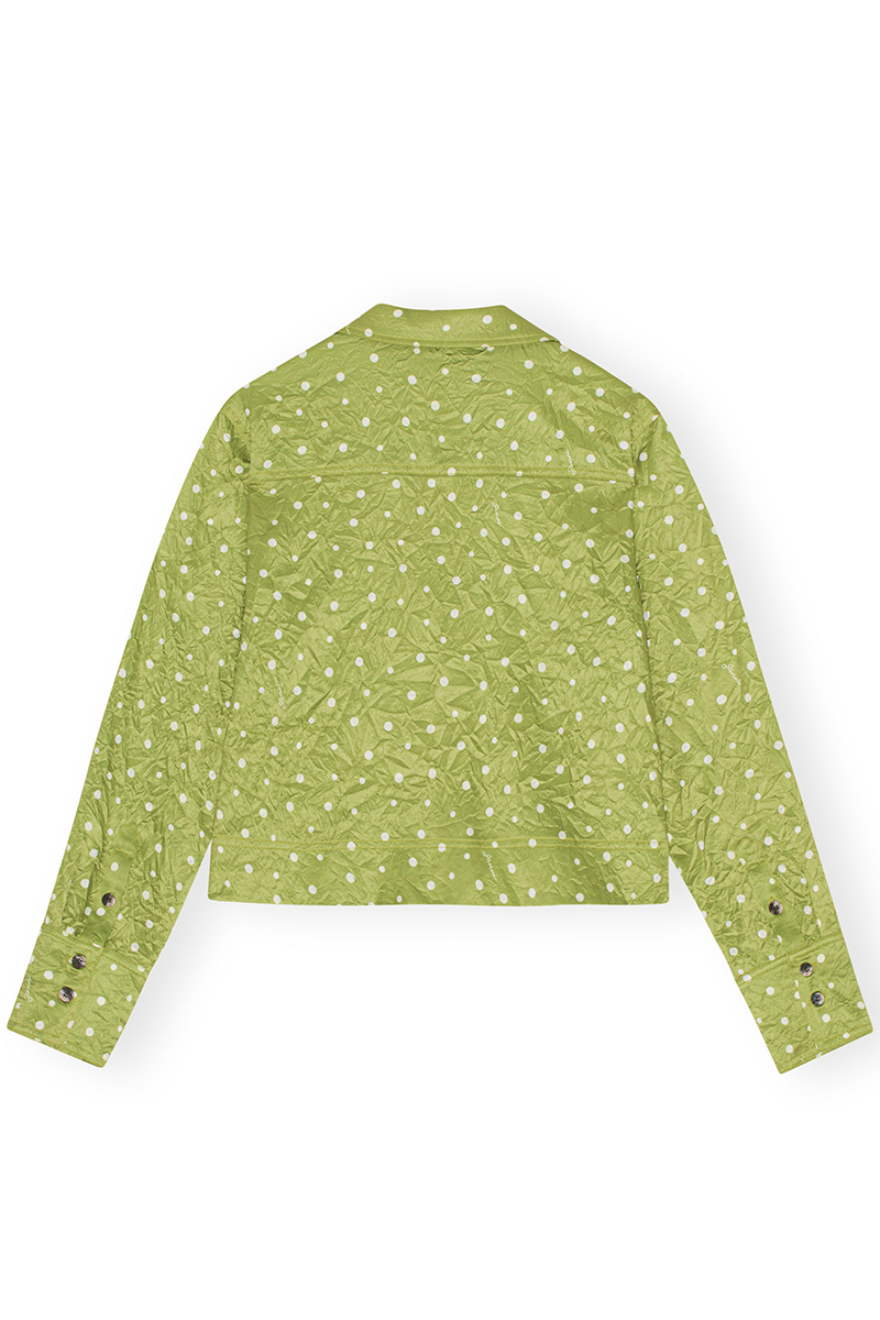 Ganni Dames blouse lange mouw Groen-1 2