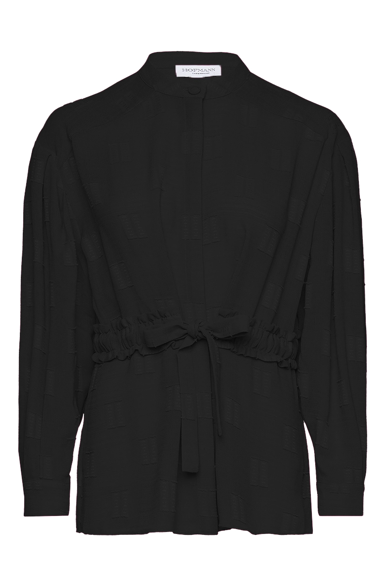 Hofmann Copenhagen Dames blouse lange mouw Zwart-1 1
