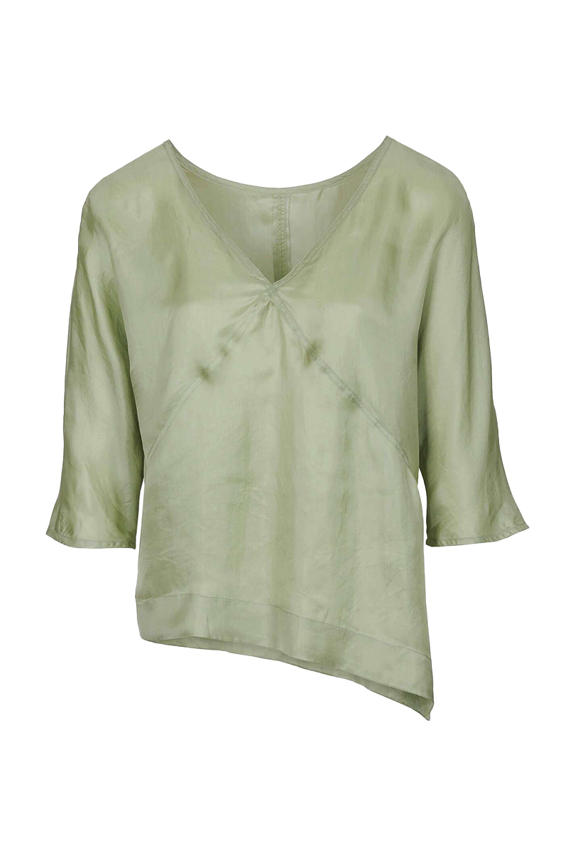 Humanoid Dames blouse korte mouw Groen-1 1