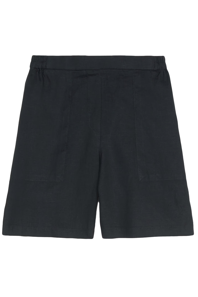 Marc O'Polo Shorts, jogger style, semi tailored Blauw-4 1