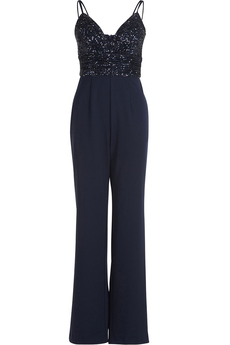 Vera Mont Overall Lang ohne Arm Blauw-1 1
