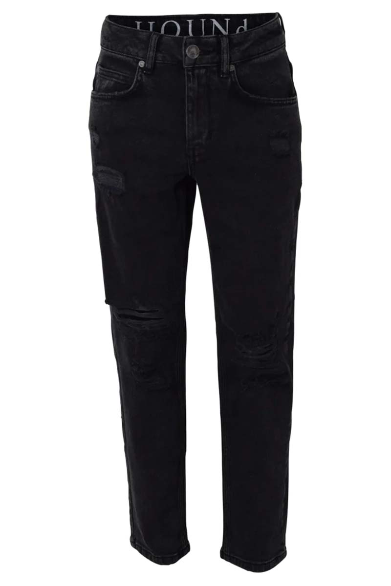 HOUNd Wide Jeans Zwart-1 1
