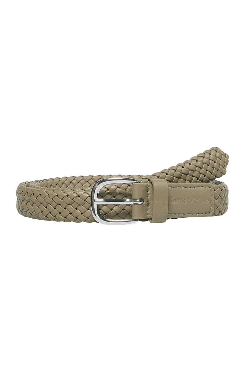 Marc O'Polo Woven belt, 2,5cm bruin/beige-4 1