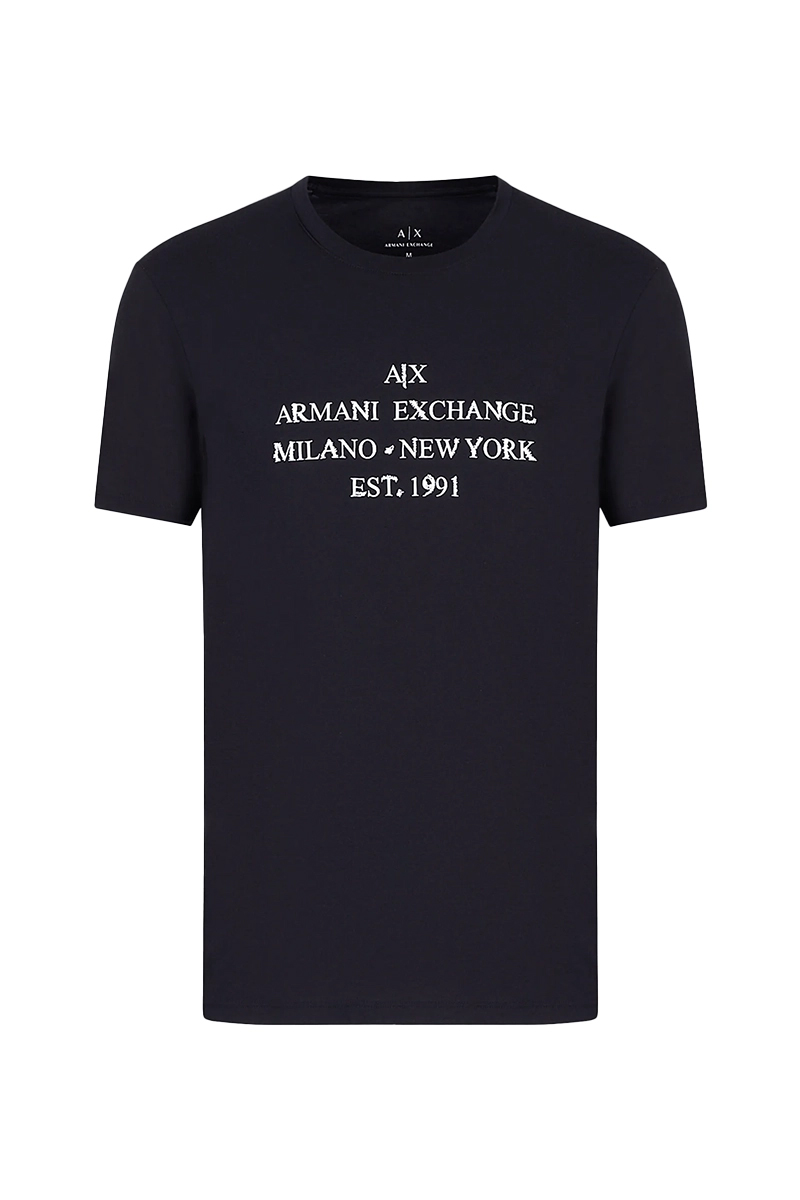 Armani Exchange T-shirt Blauw-1 1