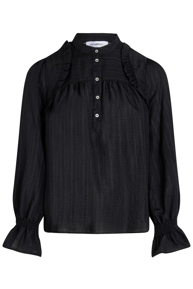 co´couture nessa fill blouse Zwart-1 1