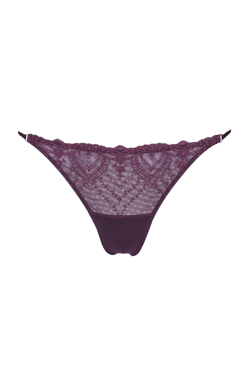 MEY Lingerie dames string Paars-1 1