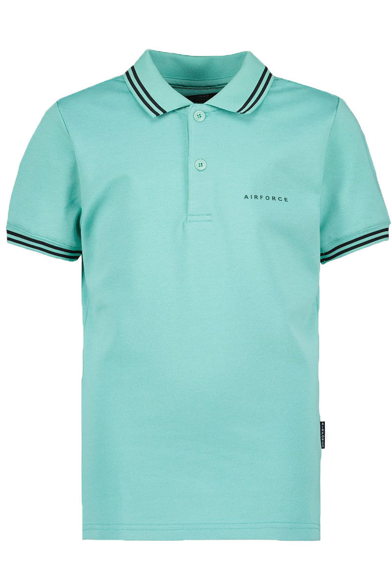 Airforce polo double stripe Groen-1 1