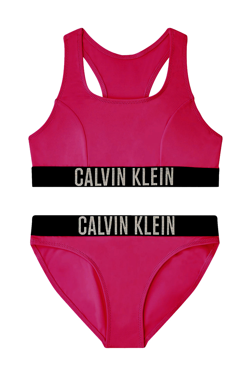 Calvin Klein BRALETTE BIKINI SET Rose-1 1