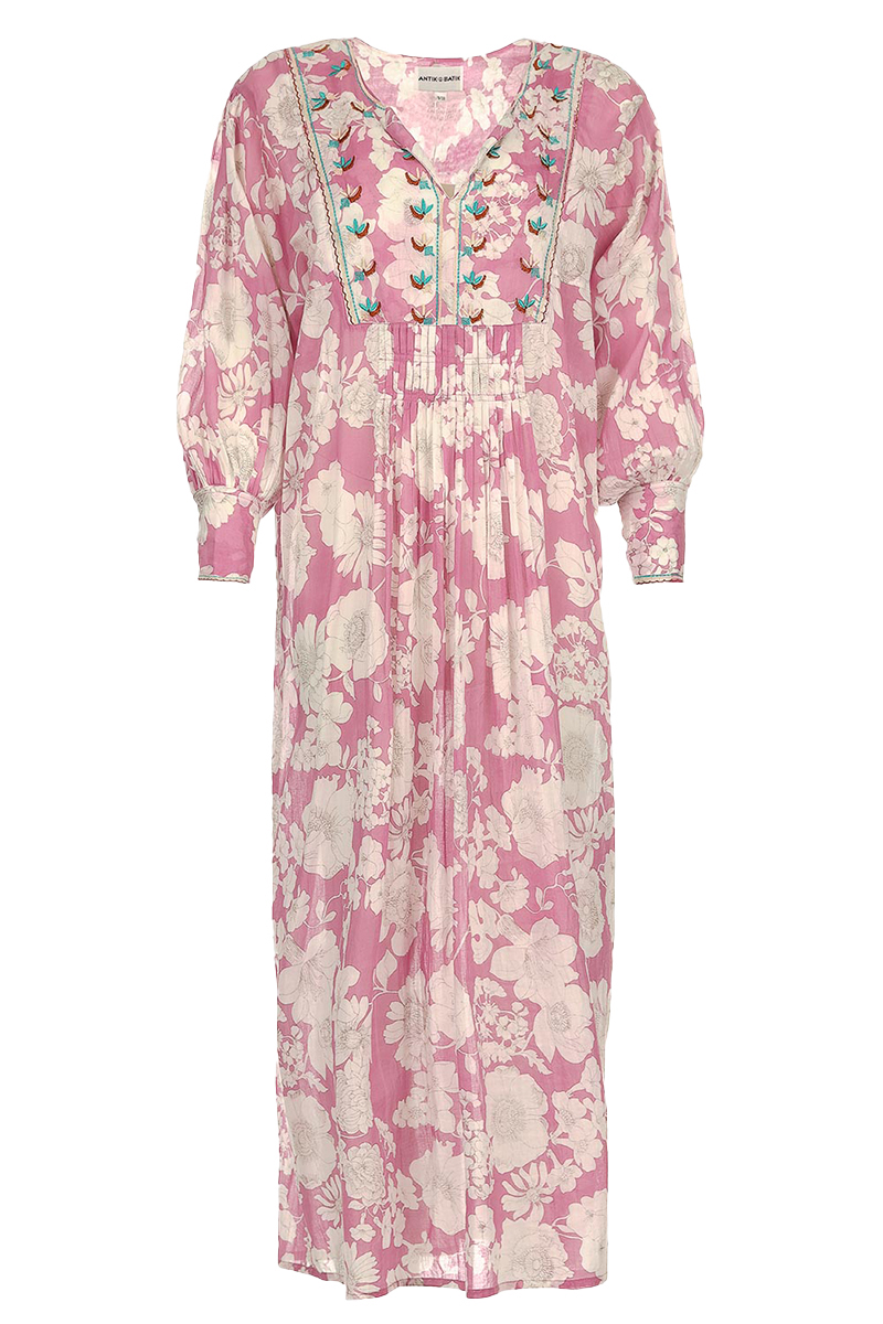 Antik Batik Dames jurk Rose-1 1