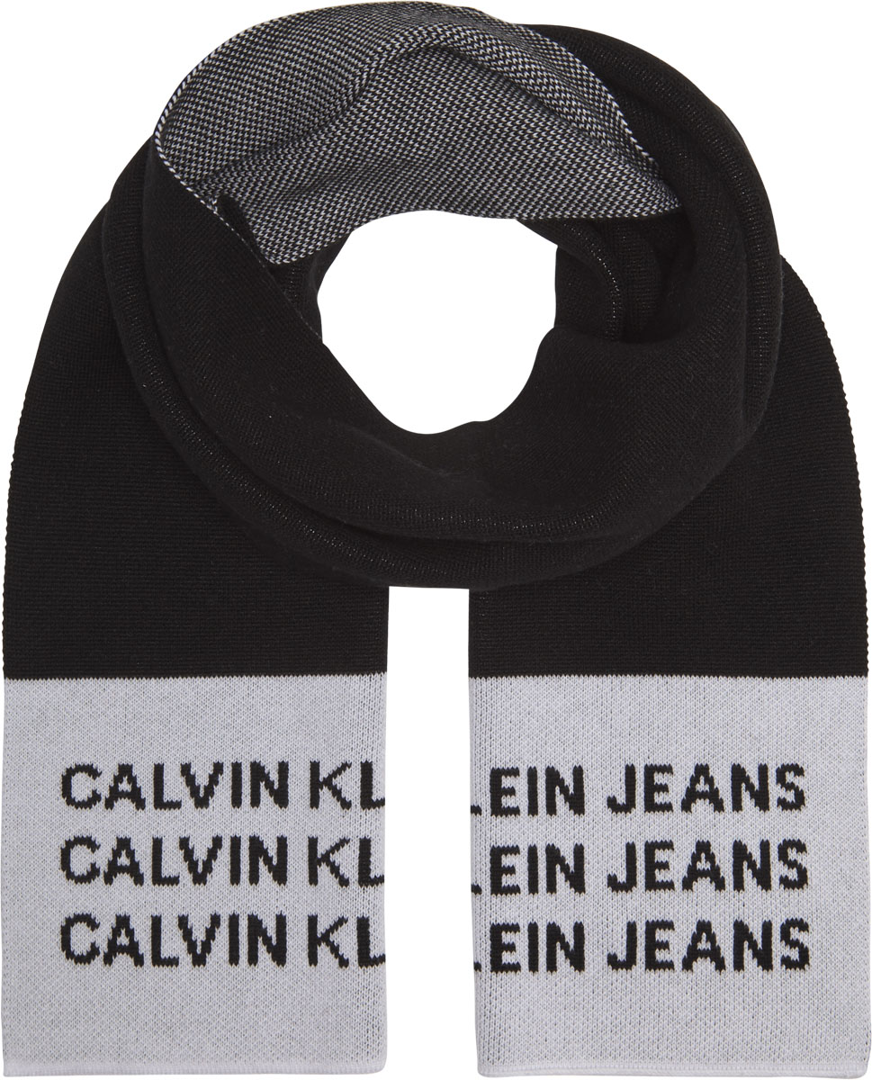 Calvin Klein Knitted scarf Zwart-1 1