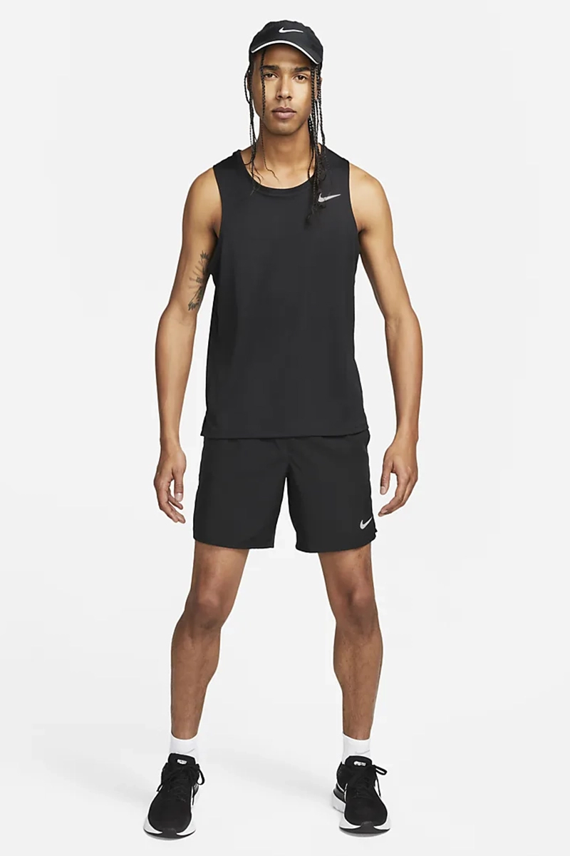 Nike Running heren singlet Zwart-1 2
