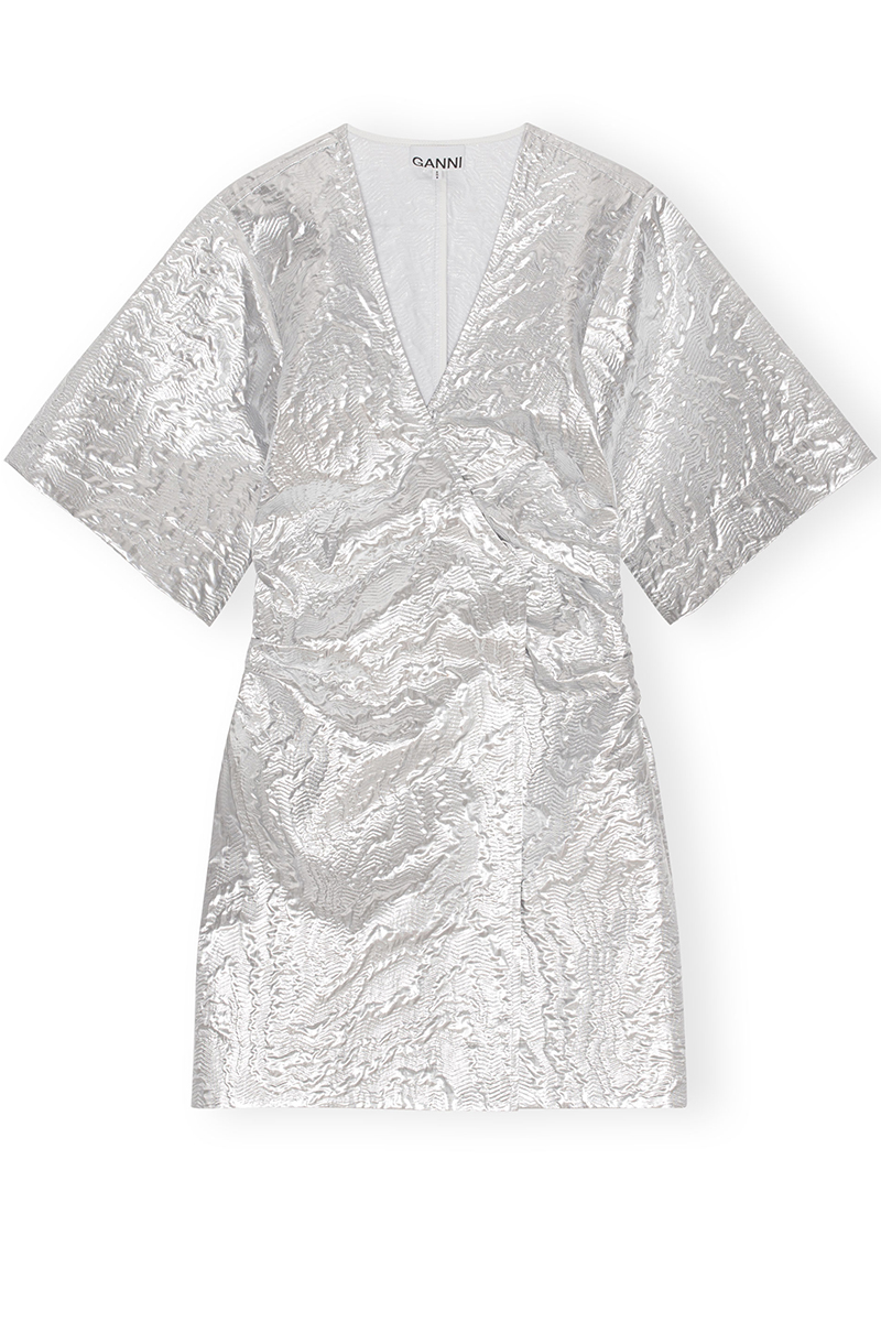 Ganni Dames jurk Zilver-1 1