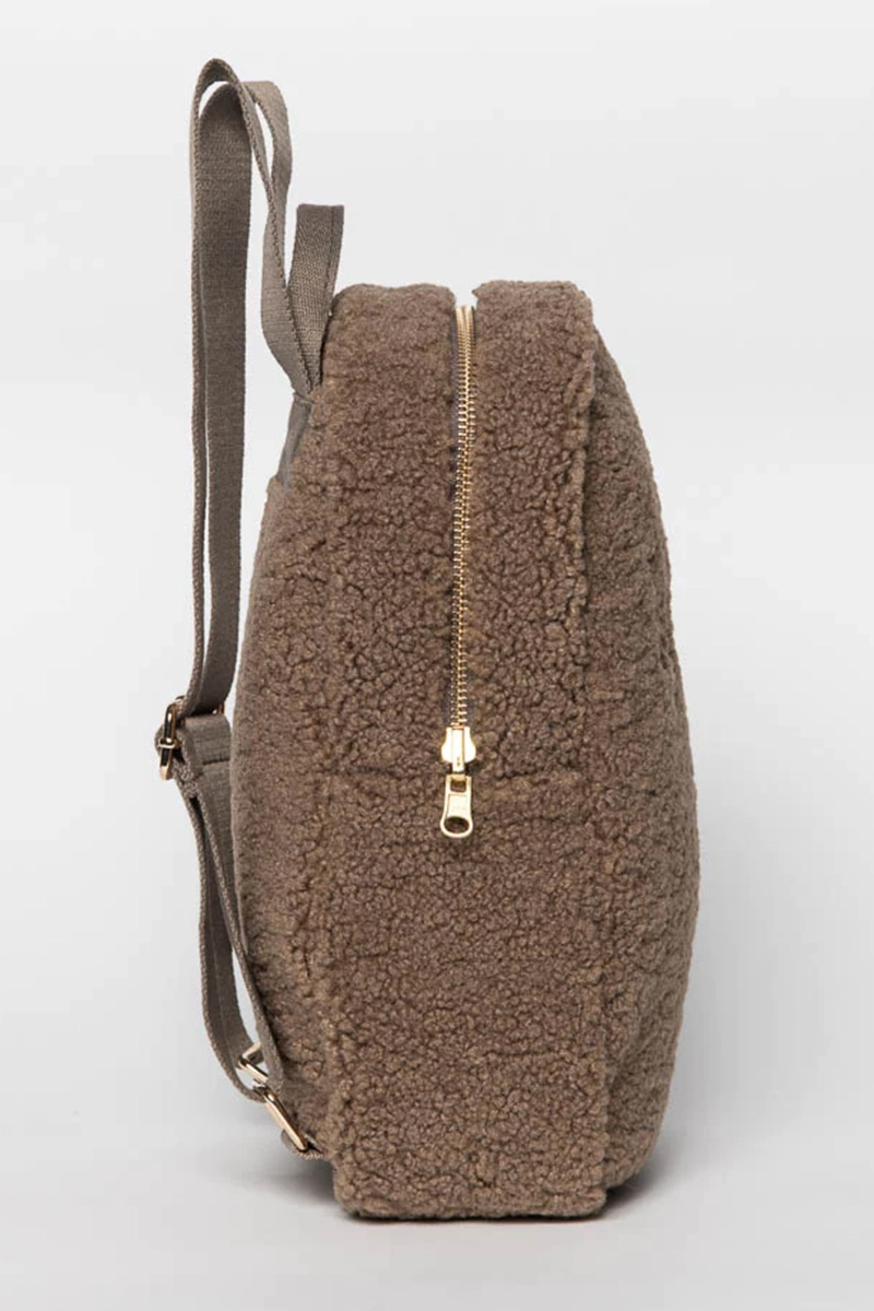 Studio Noos teddy mini backpack bruin/beige 1