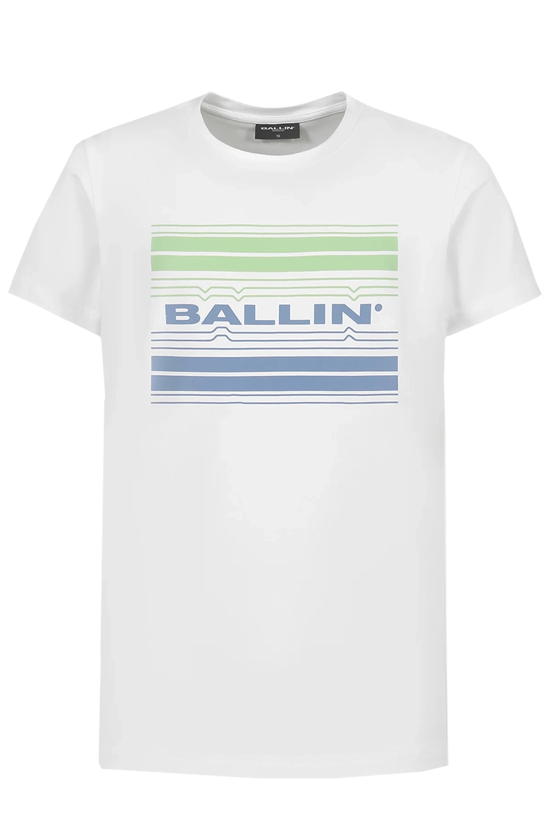 Ballin Jongens t-shirt korte mouw Wit-1 1