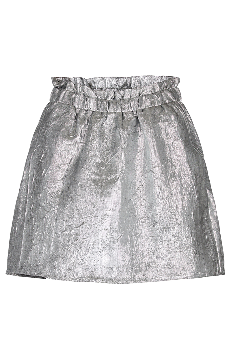co´couture vina metalic skirt Zilver-1 1