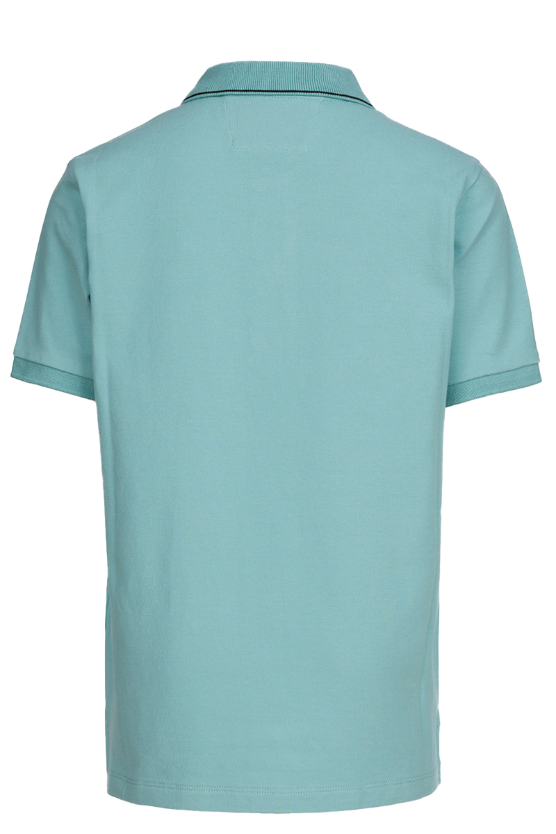 C.P. Company stretch pique logo polo shirt Blauw-1 2